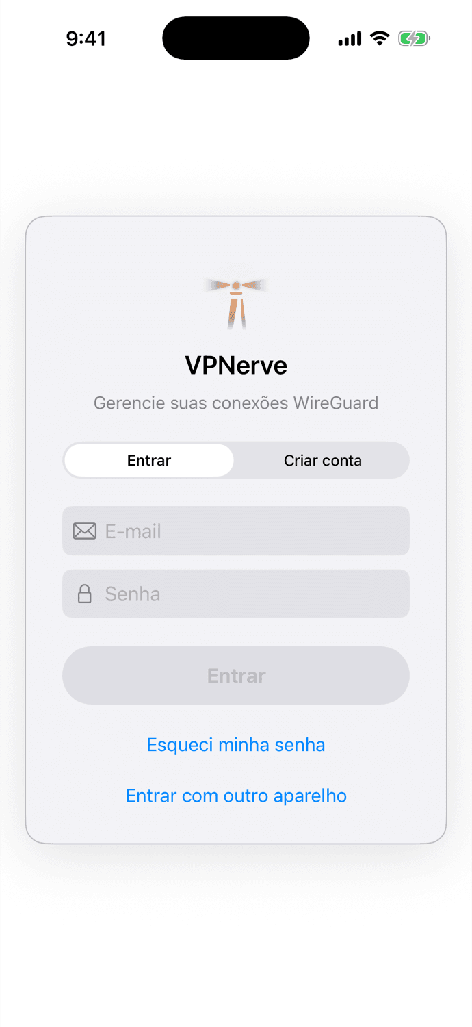 VPNerve app on a phone showing the connection active and protected